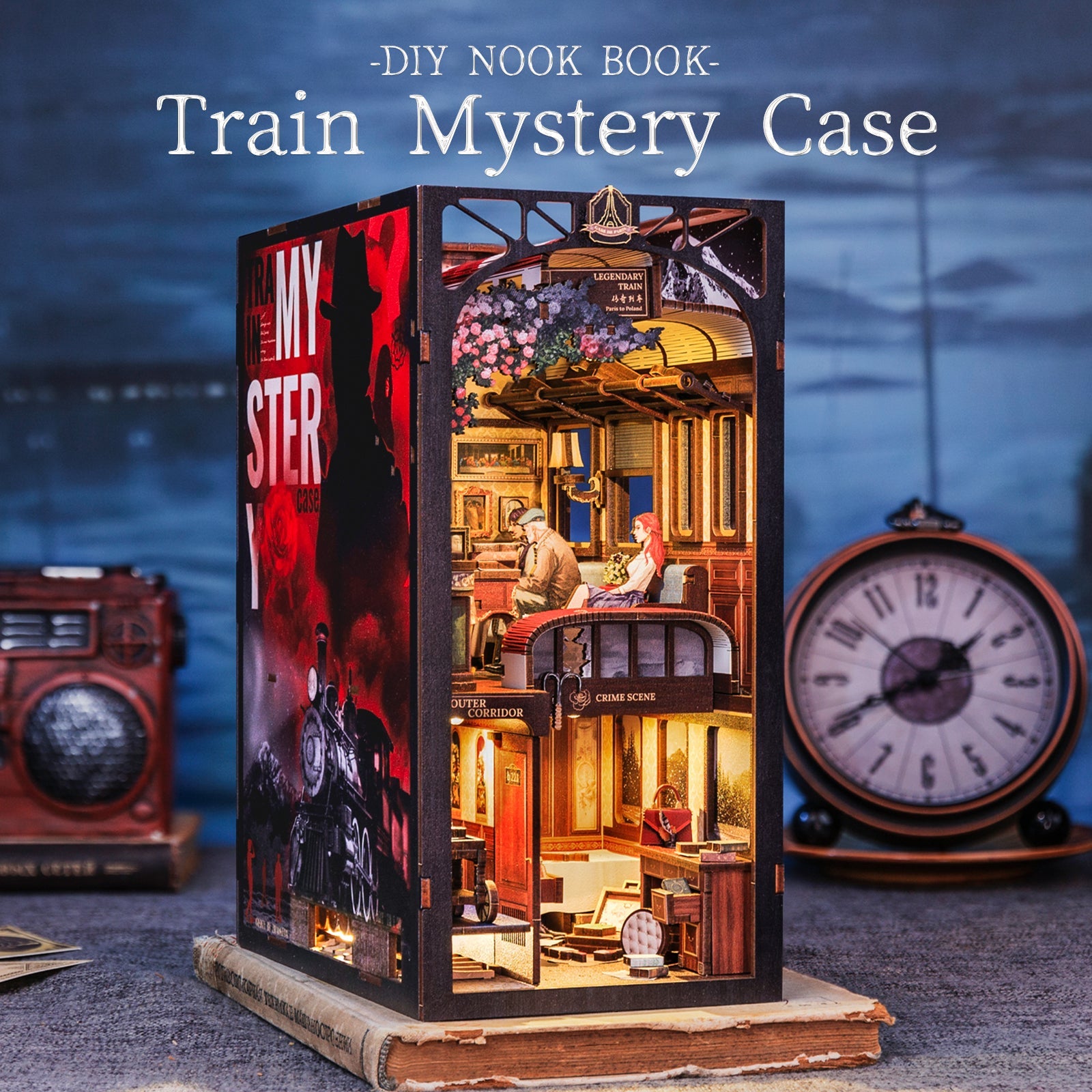 CUTEBEE Train Mystery DIY Book Nook Kit detailed product image 2