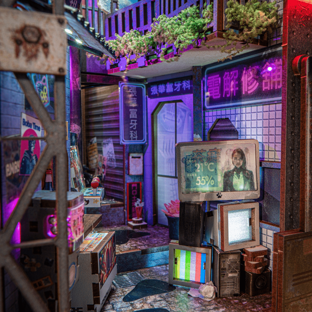 ANAVRIN Kowloon Walled City 2049 Book Nook Kit product image 4
