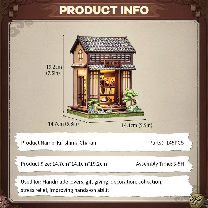 CUTEBEE Kirishima Cha-an Miniature House Kit product image 9