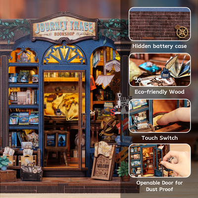 CUTEBEE Journey Trace Bookshop Book Nook Kit product view 7