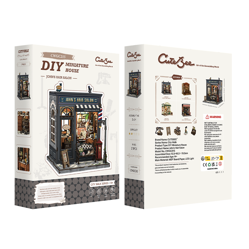 CUTEBEE John’s Hair Salon Miniature House Kit product image 9