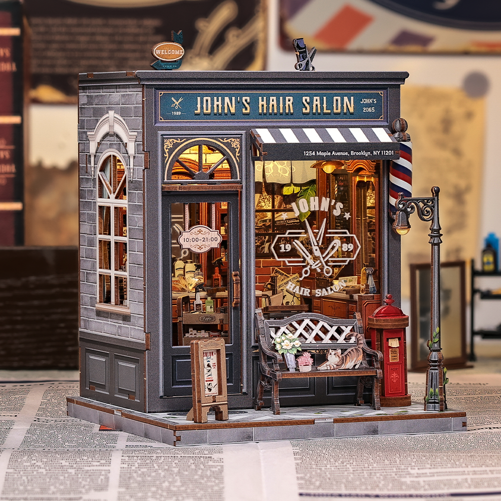 CUTEBEE John’s Hair Salon Miniature House Kit product image 6