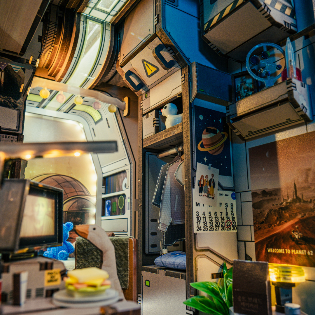 Mars Revelation 62 interior detail with personal keepsakes and mission equipment