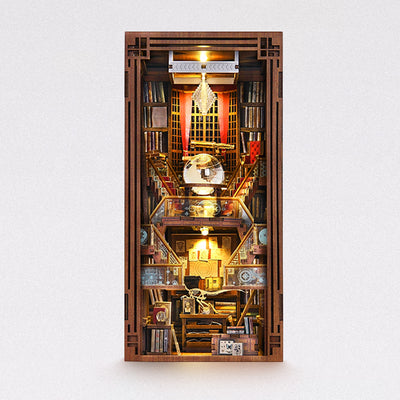 Minicity Beyond Library DIY Book Nook Kit - XD01 completed miniature library