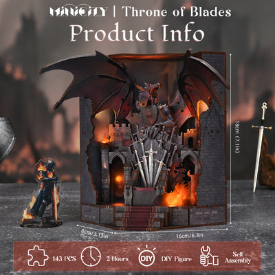 Minicity Throne of Blades Book Nook Kit - CT02 MIN product image 3