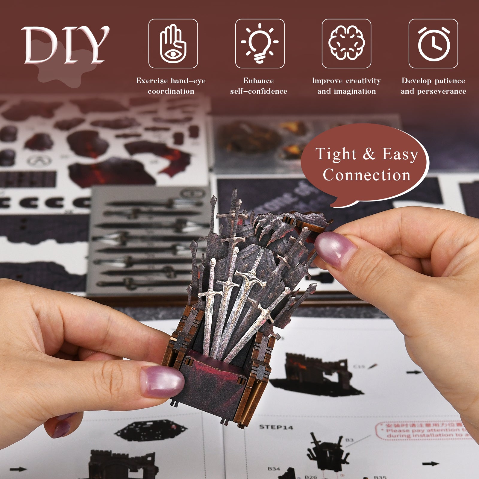 Minicity Throne of Blades Book Nook Kit - CT02 MIN product image 9