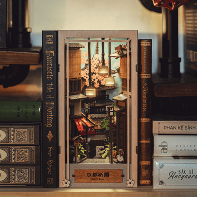 ANAVRIN Kyoto Gion Book Nook Kit completed display