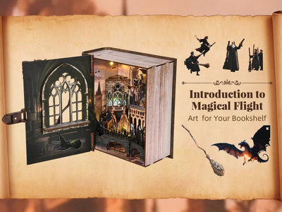 Minicity Flight of Magic Book Nook Kit - CT01 B uploaded gallery image 7
