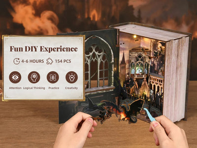 Minicity Flight of Magic Book Nook Kit - CT01 B uploaded gallery image 8