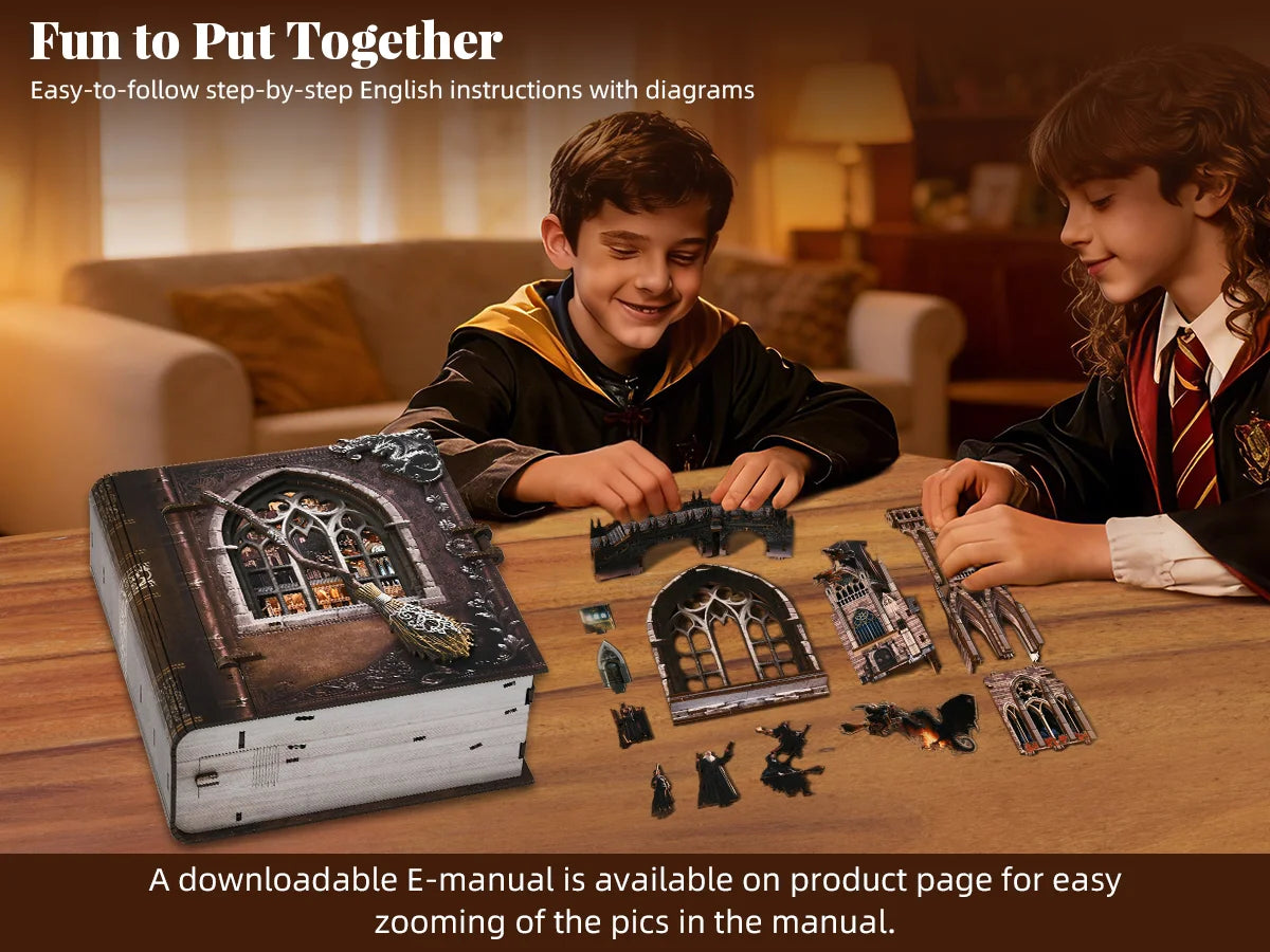 Minicity Flight of Magic Book Nook Kit - CT01 B uploaded gallery image 9
