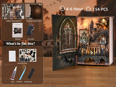 Minicity Flight of Magic Book Nook Kit - CT01 B uploaded gallery image 11