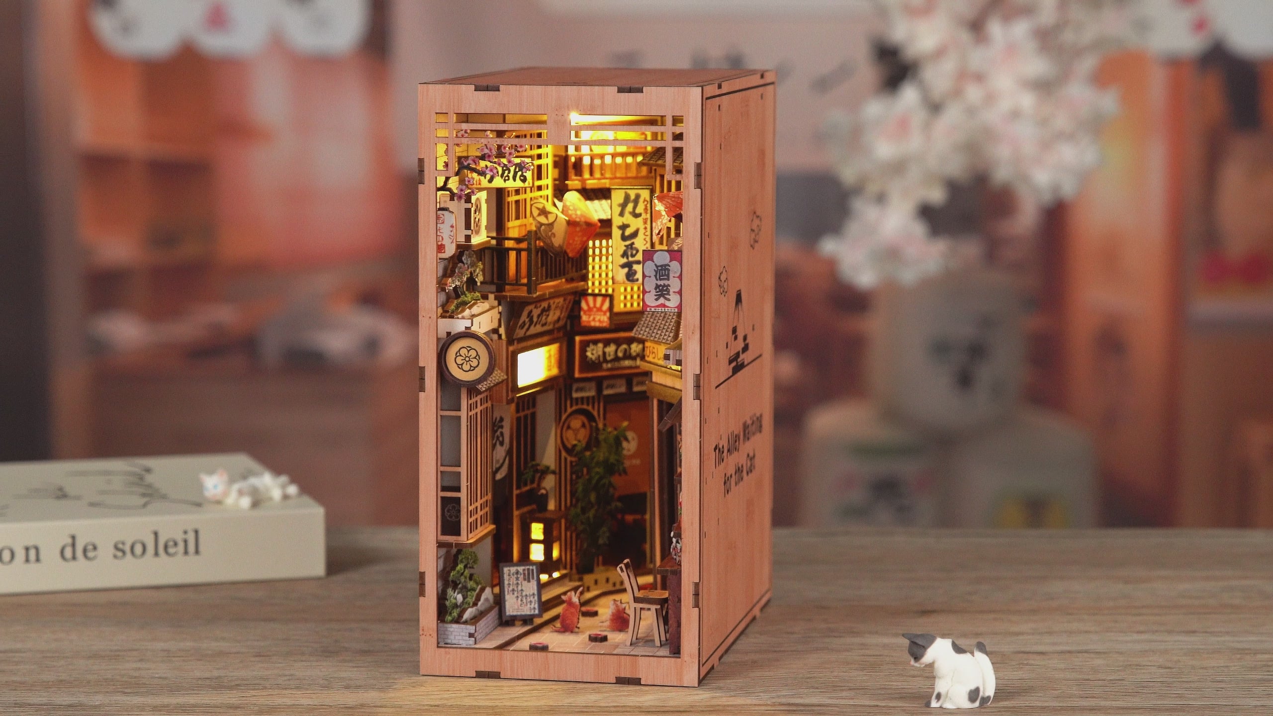 Load video: Book Nook - Waiting Alley Cat